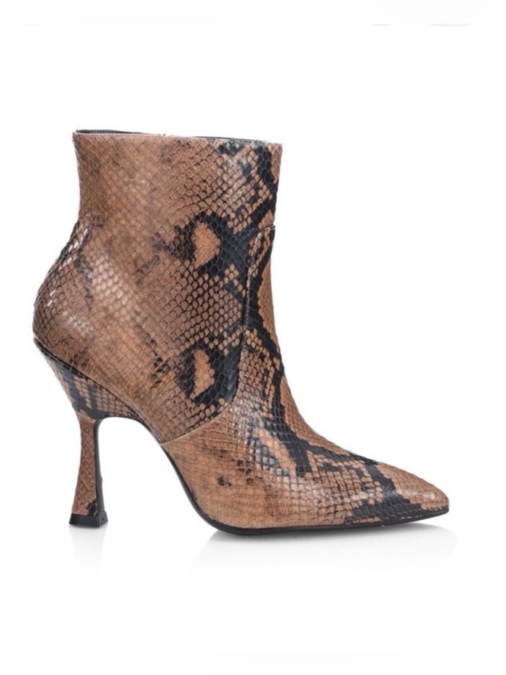 Stuart Weitzman Snake Print Booties 5.5